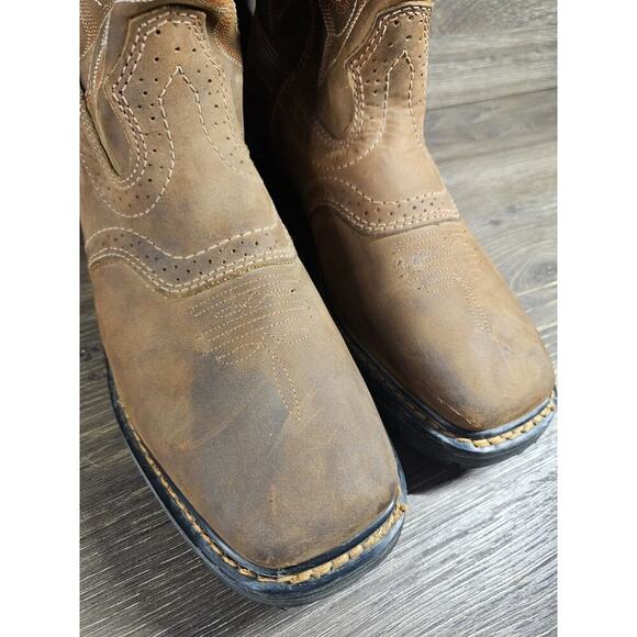 Cody James Western C9MR8 Square Soft Toe Work Boots Men's Size 8D - Picture 4 of 9